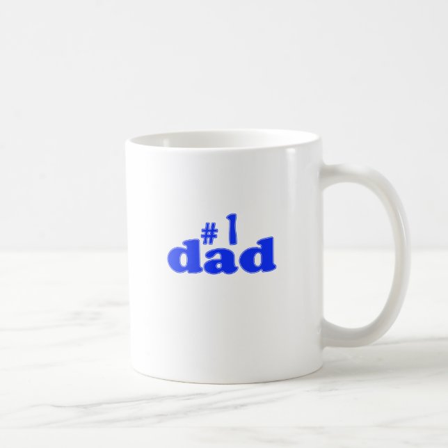 Taza De Café "Papá del número 1 " (Derecha)