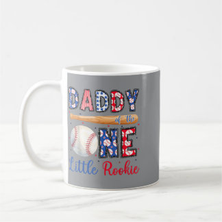 Taza De Café Papá del pequeño novato de béisbol 1º
