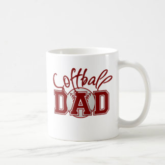Taza De Café PAPÁ del softball