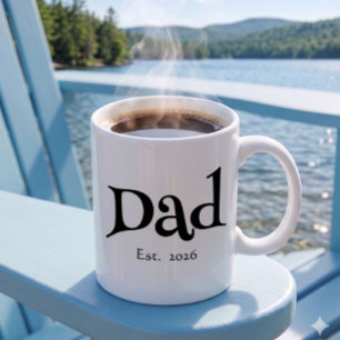 Taza De Café Papá divertido negrita simple establecido nuevo pa