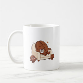 Taza De Café Papa durmiendo frijol de café lindo 