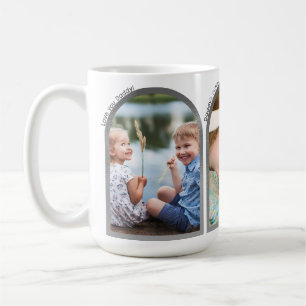 Taza De Café Papá   El Collage de fotos del Día del Padres y el