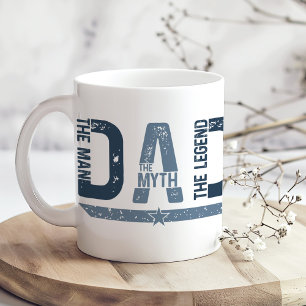 Taza De Café "PAPÁ El Hombre Con Leyenda" Regalo del Día del Pa