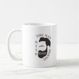 Taza De Café Papá el hombre, el mito, el texto de la leyenda ne