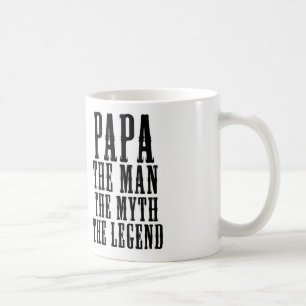Taza De Café Papa el hombre el mito la leyenda