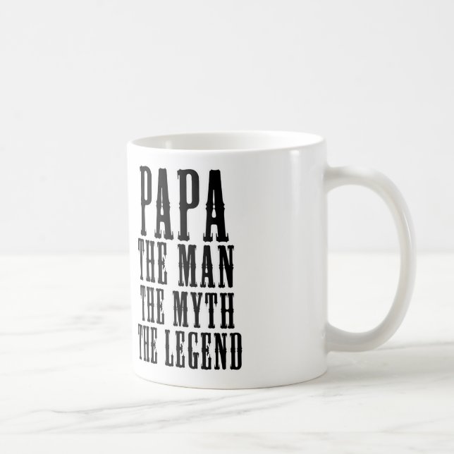 Taza De Café Papa el hombre el mito la leyenda (Derecha)