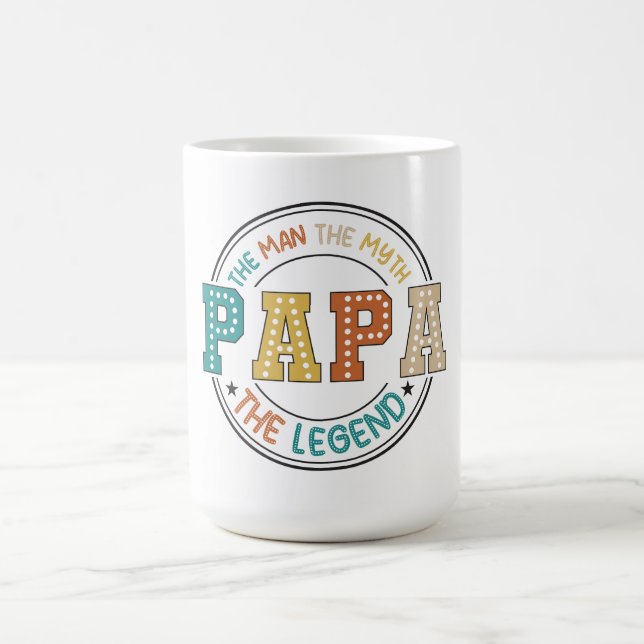Taza De Café PAPA: El hombre, el mito, la leyenda (Centro)