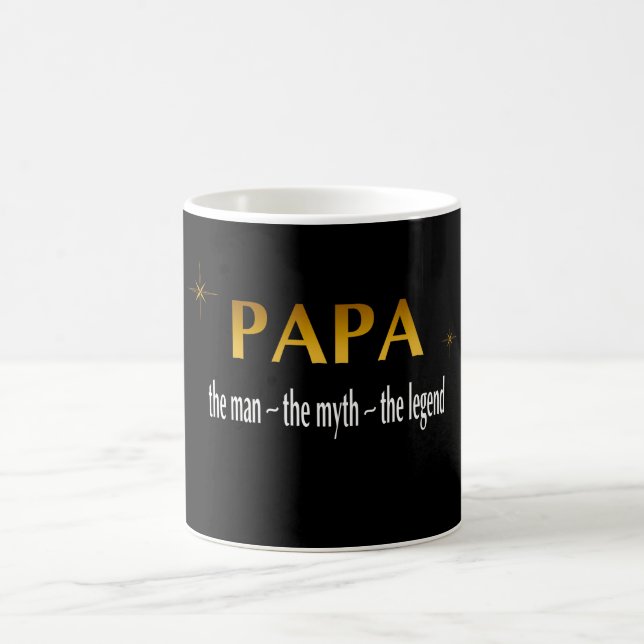 Taza De Café ¡Papá - el hombre el mito la leyenda! (Centro)