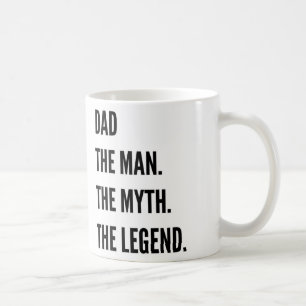 Taza De Café Papá el hombre el mito la leyenda