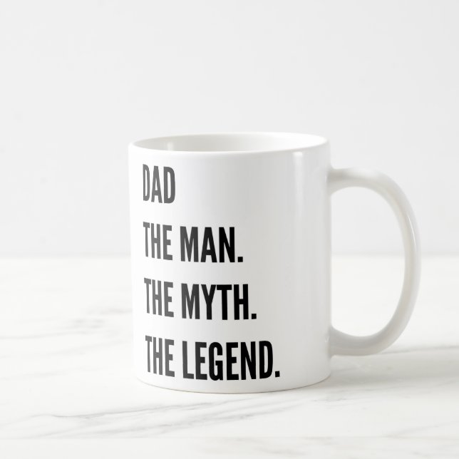 Taza De Café Papá el hombre el mito la leyenda (Derecha)