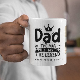 Taza De Café Papá El Hombre El Mito La Leyenda 2x Foto