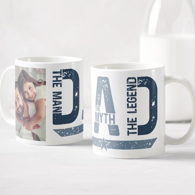 Taza De Café Papá El Hombre El Mito La Leyenda Foto Personaliza (Subido por el creador)