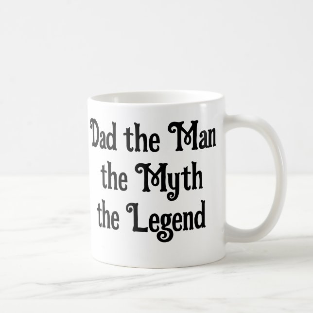 Taza De Café Papá, el hombre, el mito, la leyenda - Mug (Derecha)