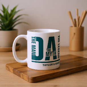 Taza De Café Papá El Hombre El Mito La Leyenda Personalizado