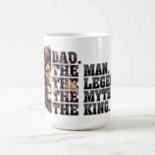 Taza De Café Papá - El Rey, La Leyenda, El Mito