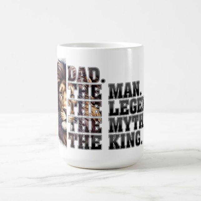 Taza De Café Papá - El Rey, La Leyenda, El Mito (Centro)