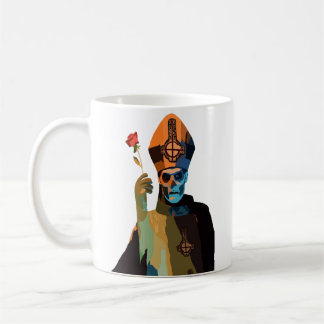 Taza De Café Papa Emérito II/Secundario con Rosa
