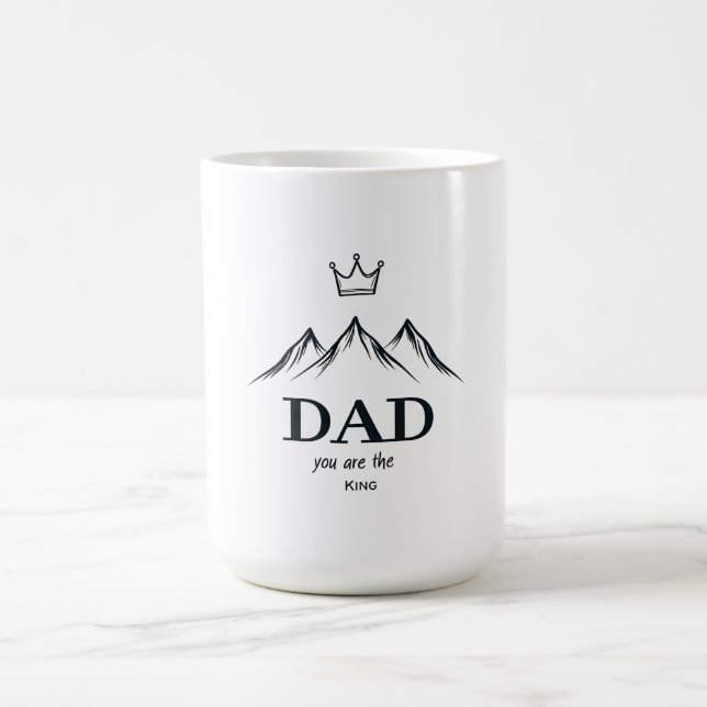 Taza De Café "Papá, eres el rey" Personalizado Mug (Centro)