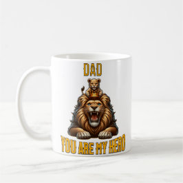 Taza De Café Papá, eres mi héroe