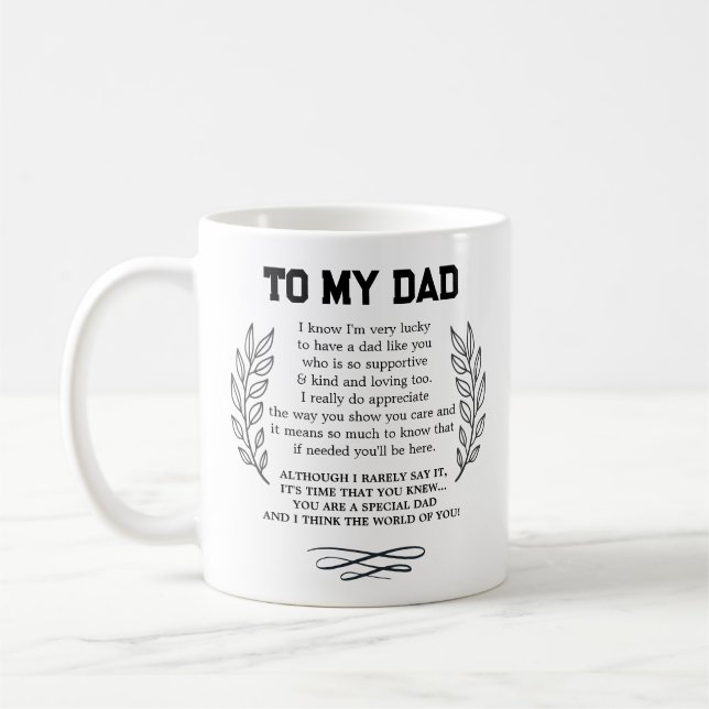 Taza De Café Papá, eres papá especial (Izquierda)