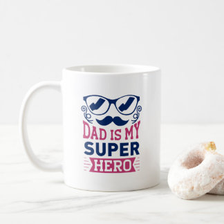 Taza De Café Papá es mi superhéroe