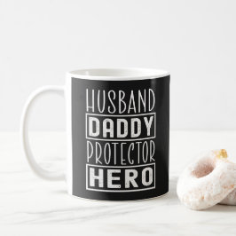 Taza De Café Papá Esposo Protector Hero Veterano Papá