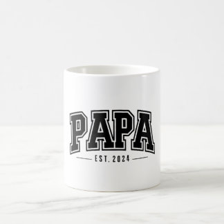 Taza De Café Papa Est. 2024 - Celebración de los nuevos abuelos