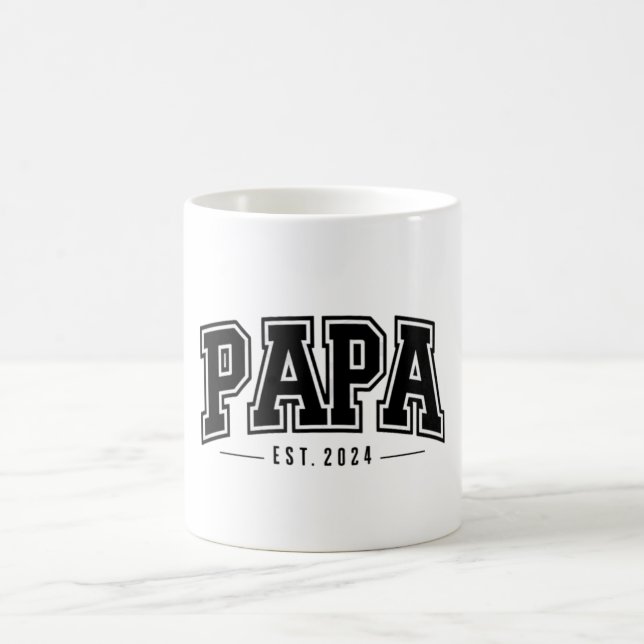 Taza De Café Papa Est. 2024 - Celebración de los nuevos abuelos (Centro)