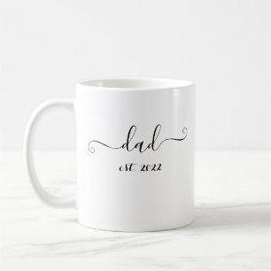 Taza De Café papá est. Regalo elegante 2022 para el futuro de p