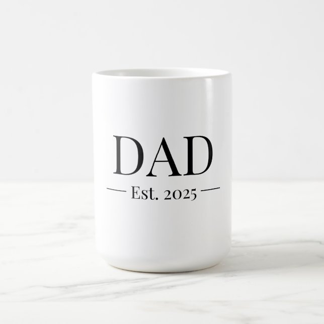 Taza De Café Papá Establecido 2025 (Centro)