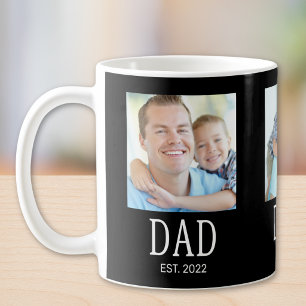Taza De Café Papa Establecido 3 Foto Negro