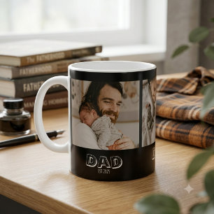 Taza De Café Papá Establecido Regalo De 3 Fotos Recuerdo Para P