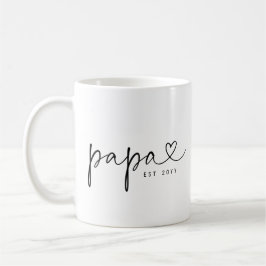Taza De Café Papa establecido | Regalo de papá Simple Personali