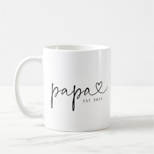 Taza De Café Papa establecido   Regalo de papá Simple Personali