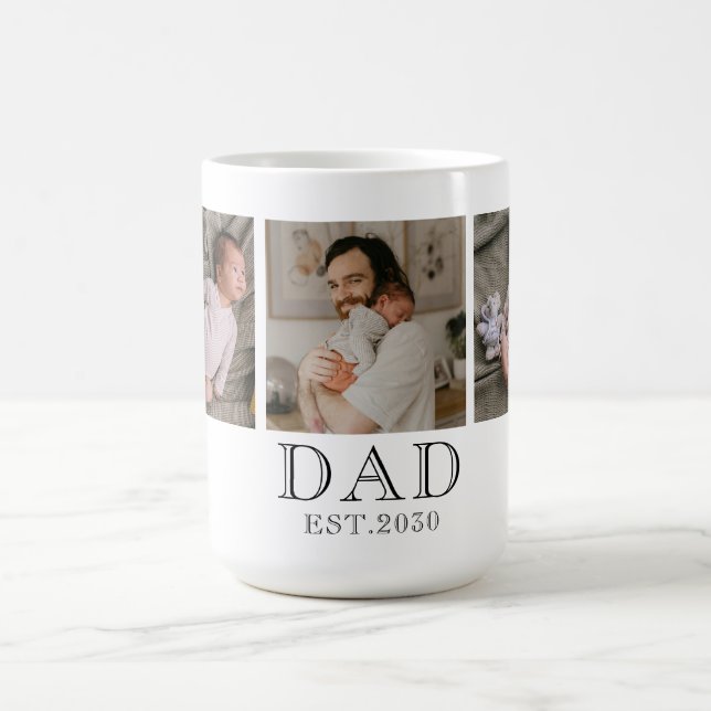 Taza De Café Papa Estableció 3 Foto  (Centro)