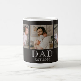 Taza De Café Papá Estableció Foto Negra 3