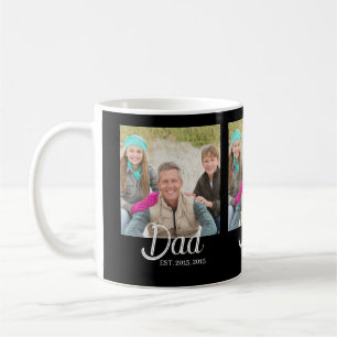 Taza De Café Papá Estableció Foto Negra 3