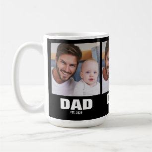 Taza De Café Papá Estableció Negrita Negra 3 Foto