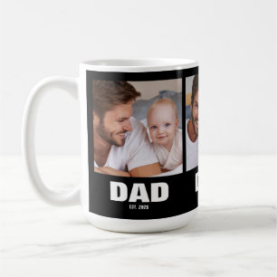 Taza De Café Papá Estableció Negrita Negra 3 Foto