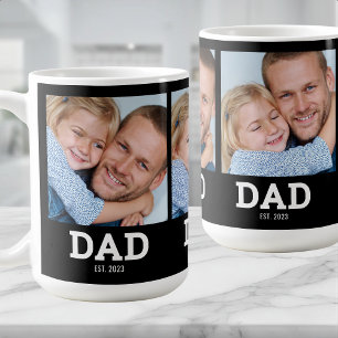 Taza De Café Papá Estableció Negro 3 Foto