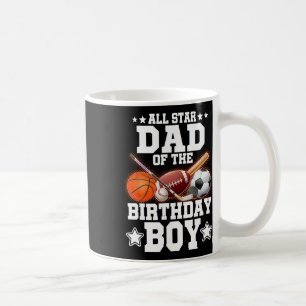 Taza De Café Papá Estrella del Niño Cumpleañero Fútbol de Esque