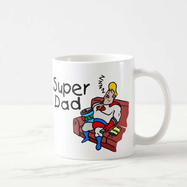 Taza De Café Papá estupendo (el dormir) (Derecha)