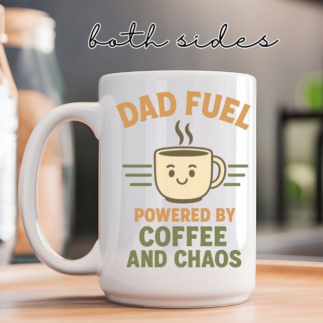 Taza De Café Papá Fuel Mug - Gracioso regalo para papá, papá, h (dad mug, papa mug, father’s day mug, birthday gift for him, Christmas gift for dad, coffee mug )