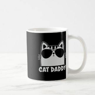 Taza De Café Papá Gato Genial Gafas Divertidas Regalo Amante Ga