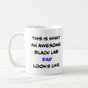 Taza De Café papá lab negro, increíble