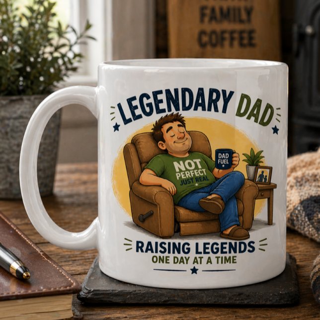 Taza De Café Papá Legendario (Subido por el creador)