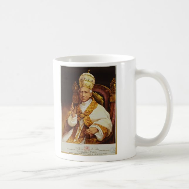 Taza De Café Papa León XIII Vicente Gioacchino Luigi Pecci (Derecha)