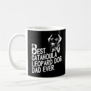 Taza De Café Papá leopardo de Catahoula, cosecha de dueños de p
