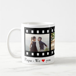 Taza De Café Papa Love You Photo Film Strip Collage Template