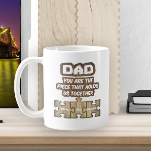 Taza De Café Papá manteniendo juntos a la familia   2 Edición d